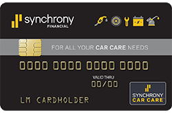 Synchrony Car Care Credit Card image